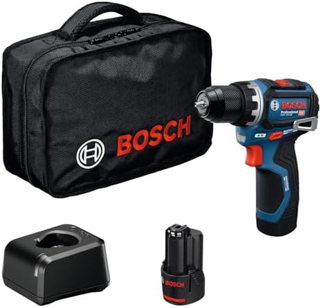 Bosch Professional 12V System Akku-Bohrschrauber GSR 12V-32 (Advanced Kickback Control, bürstenloser Motor, inkl. 2,0-Ah- GAL12V-20, Werkzeugtasche) Battery Powered