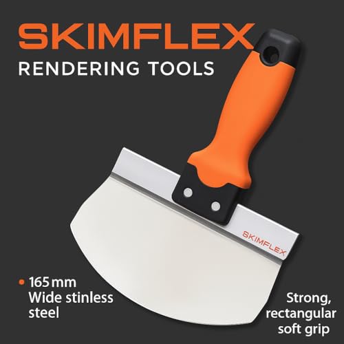 Grattoir pour le rendu 165mm rigide et spatule plâtre - 6