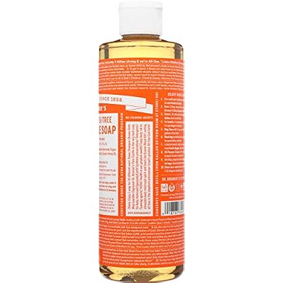 Dr. Bronner's Pure-Castile Liquid Soap with Tea Tree Scent with More than 18 Plus Uses (16-Ounces, 475 ml)