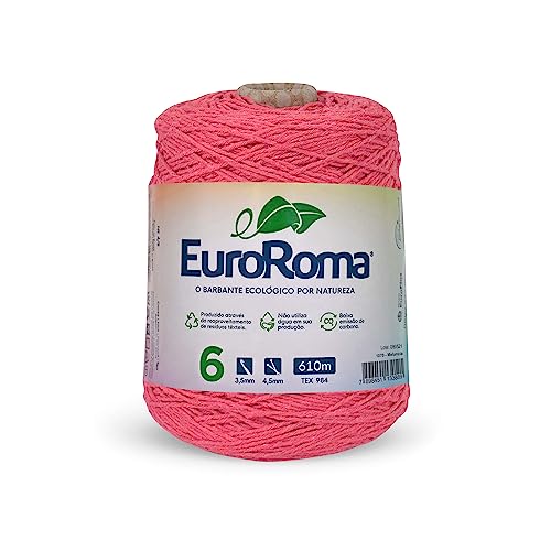 Barbante EuroRoma Nº 6 - 610m - 600g - Melancia 1070