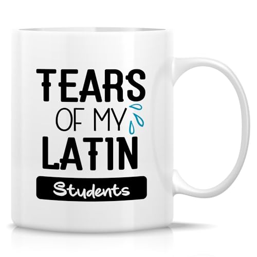 Retreez Funny Mug for Latin Teacher, Tears Of My Latin Students Coffee Cups