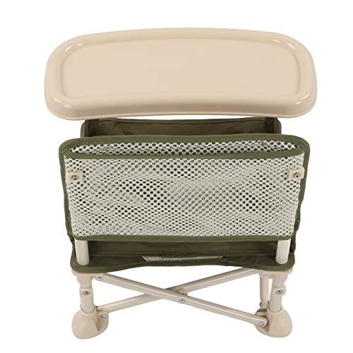 Assento de bebê portátil, assento dobrável para viagem de bebê com bandeja removível, bolsa de armaz
