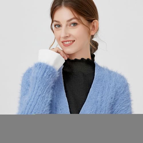 Womens Detachable Dickey Collars Half-Shirt Fake False Collar with Adjustable Straps3