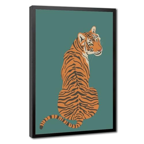 Toile de tigre ludique pour créer une ambiance jungle verte dans la chambre