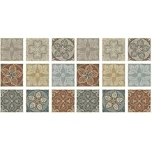 Wallpops Ferrugudo Tile Decal Kit, Brown DWPK4127 Pack of 2