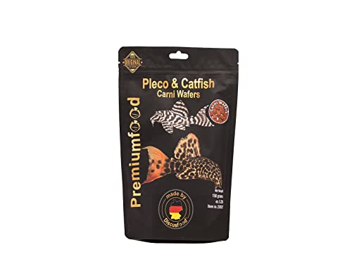 Discusfood Pleco & Catfish Carni Wafers, 150g, Wels-Futter, Hauptfutter Futtertabletten für Welse, carnivor, für alle Welse und Zierfische mit hohem Protein-Bedarf