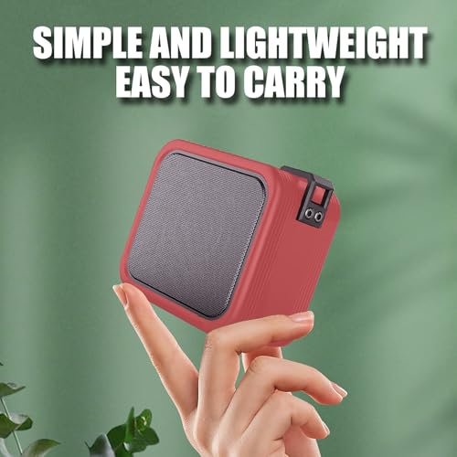 MAGOLFIN 2-Pack Golf Cart Speakers with Storage Case, IPX7 Magnetic Golf Speaker 15H Playtime, 20W Stereo Sound Magnetic Bluetooth Speaker for Golf Cart, Golf Gifts for Men - Red - Image 5