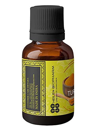 Image of Heilen Biopharm Turmeric Essential Oil - 15 mL Bottle I Pack of 1,Natural and Nourishing for Healthy Skin and Hair (Curcuma longa)