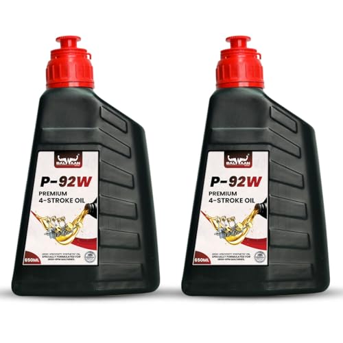 Image of BALWAAN Krishi Premium 4-Stroke Engine Oil, 650ml, High Heat Stability, Rust Guard, All Weather Protection & Suitable with all 4-stroke engines up to 7.5 hp. | Pack of 2 | P-92W