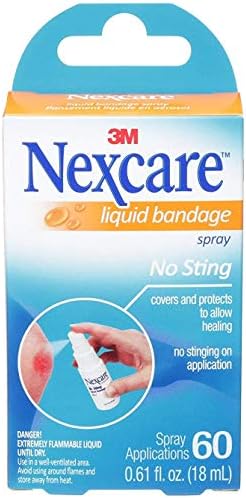 3M PERSONAL AND HEALTH CARE 78498 Nexcare No Sting Liquid Bandage Spray – 0.6…
