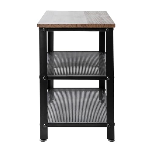 Banc bois à 3 niveaux pour entrée chaleureuse et ordonnée