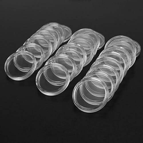 Anncus 100-Piece 18mm Clear Plastic Coin Holder Capsules - Storage Cases For Coin Collection - View #11
