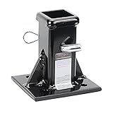 AUMOWE Bolt-On Receiver Adapter with 2 Inch Hitch Receiver Opening (Include Pin&Clip)