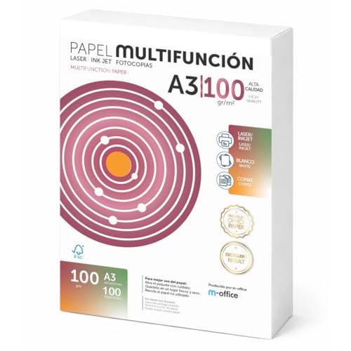 Papier A3 100g supérieur m-office pour impression jet d'encre