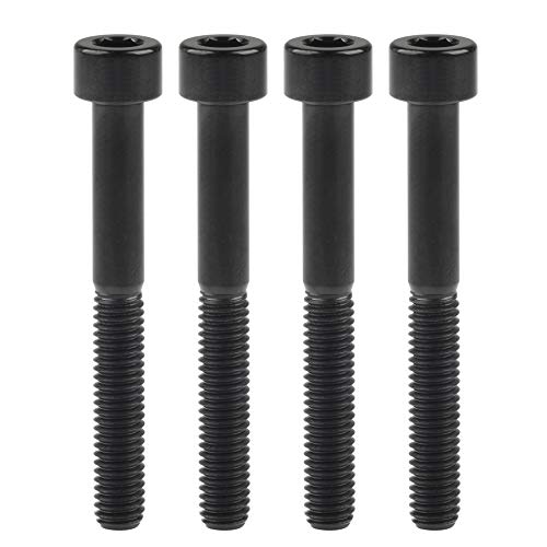 Boulons hexagonaux M6 x 55 mm titane noir vis de fixation antirouille lot de 4