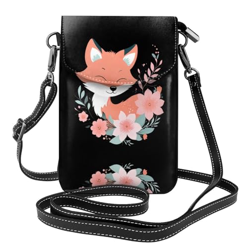 Petit sac bandoulière cuir téléphone 19,3x12,4cm camping