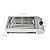 KONKENIE 110V 1800W Commercial Electric Grill Barbecue Oven Stainless Steel Kitchen Machine for Indoor Outdoor Use Sliver (21.26x11.02x5.31in)