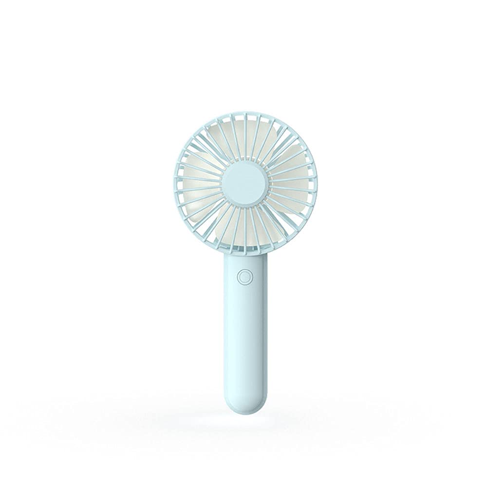 Ventilador de mano portátil para viajes y oficina con base de mesa y carga USB
