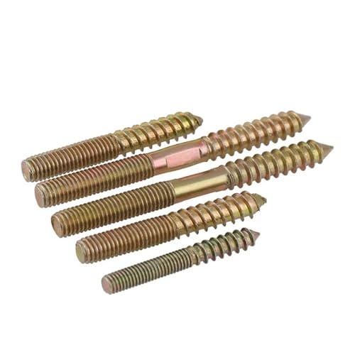 Vis à double extrémité M6 x 55 mm autotaraudeuses pour fixation bois 30 pcs