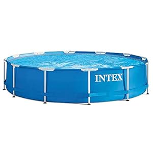 Intex metalen zwembadframe rond buisvormig (ø) 3,66 x (h) 0,76m