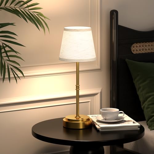 Cordless Table Lamp Rechargeable(7500mAh Battery) - Portable LED Desk Lamp for Dining Room,Bedroom,Patio - 2-in-1 Adjustable Height (16