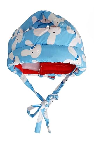 Image of Baby Helmet No Bump Safety Head Cushion Bumper Bonnet Adjustable Protective Cap Child Safety Headguard for Running Walking Crawling Safety Helmet (Blue)