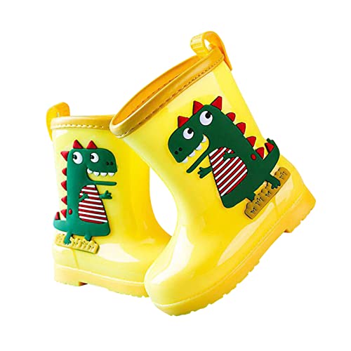 Toddler Kids Children Rain Boots Boys Girls Cartoon Animals Waterproof Shoes Non Slip Rubber Toddler Snow Boot