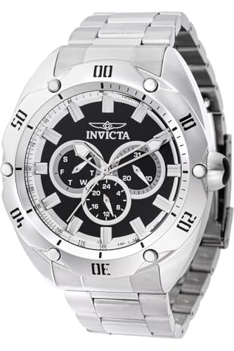 INVICTA Venom 45729 Reloj para Hombre - Impermeable - Analógico - Movimiento Cuarzo - Acero Inoxidable con Esfera Azul - 50mm