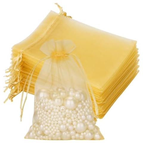 G2PLUS Gold Organza Gift Pouches for Occasions Cover