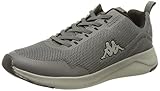 Suela de plástico Kappa Padua Unisex, Zapatillas para Correr de Carretera Adulto, 1611 Grey Black, 46 EU