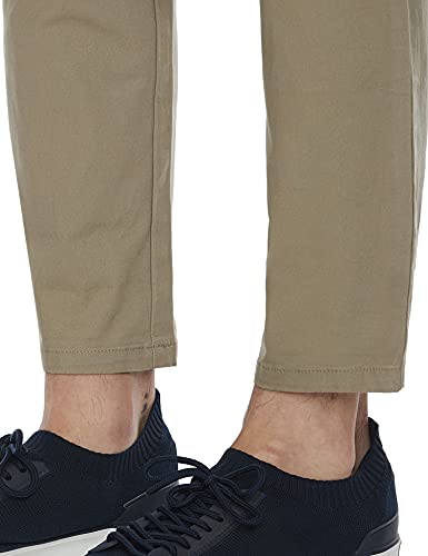 Image of Marks & Spencer Mens Solid Mid Rise Slim Fit Chinos