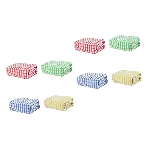 NIYANGLE 8 Piezas Paño De Cocina Trapos De Algodón Depurador De Baño Trapo para Fregar Platos Paños para Lavar Platos Pequeños Paños De Cocina Trapo De Cocina Forma De Plato Toallitas