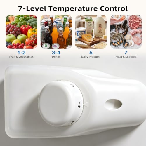 Image of Antarctic Star 3.2 Cu.Ft. Compact Refrigerator,Single Door Mini Fridge with Adjustable Thermostat,Low noise for Apartment,Dorm,Office,WHITE