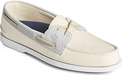 Sperry Men's Authentic Original SEACYCLED Boat Shoe, TAN, 11 | Image 1