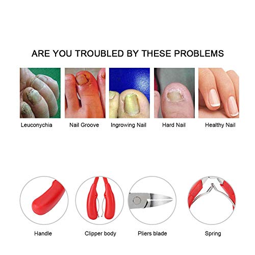 BANISTROKES Podiatrist Toenail Cuticle Cutter,Professional Thick & Ingrown Toe Nail - Image 7