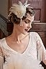 Babeyond Bandeau Plume Année 20 Gatsby Couronne Plume Accessoires Gatsby Flapper Bandeau serre-tête Vintage Classique blanc #3