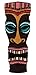 Produktbild Patch Maske Tiki Hawaiimaske Voodoo Aufnäher Bügelbild Flicken Größe 3,6 x 9,5 cm