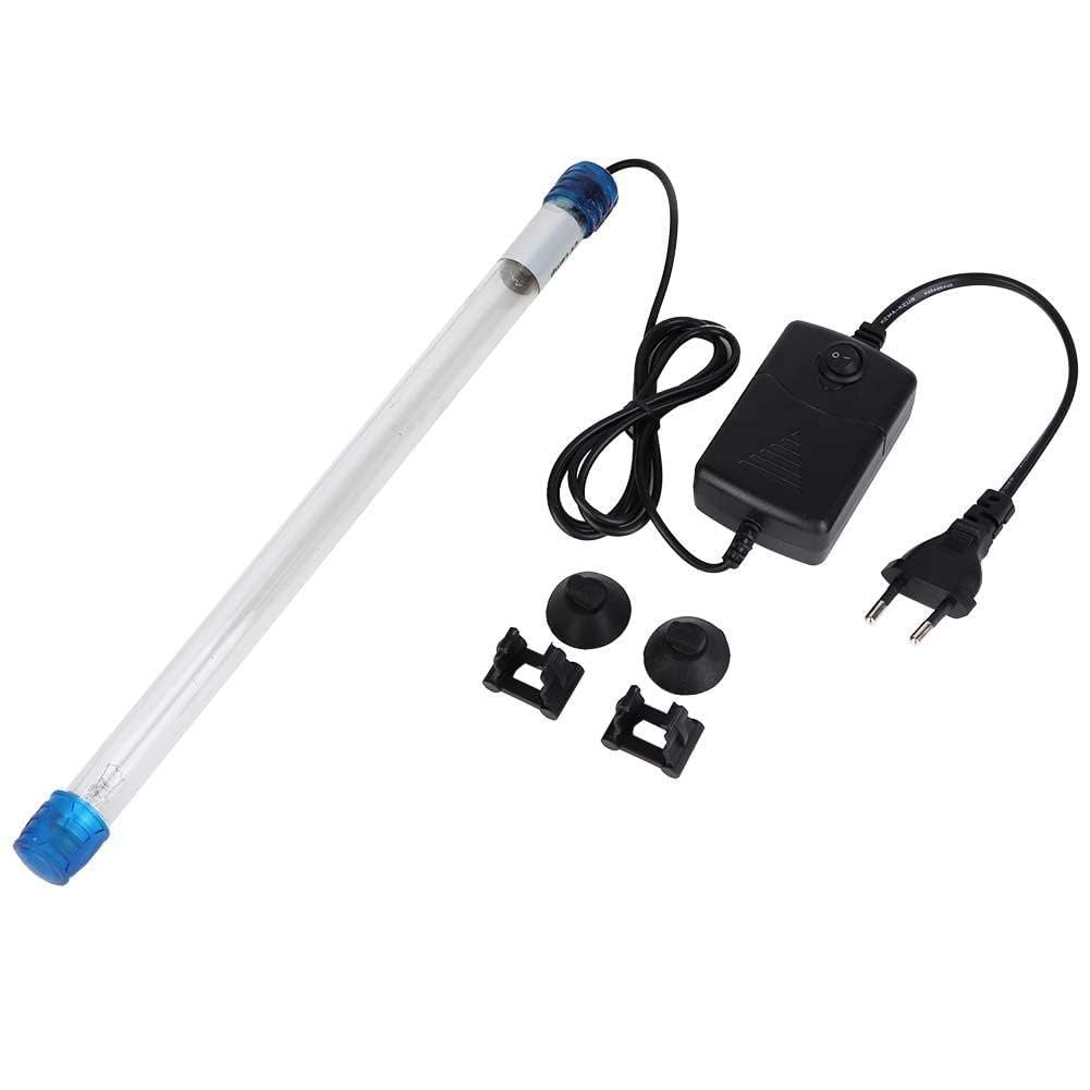 Pssopp Acuario Esterilizador UV Luz Agua Lámpara Limpia Sumergible Luz UV Algas Bacterias Matar Lámpara para Limpiar Acuarios Pecera Piscinas de Peces pecera(11W)
