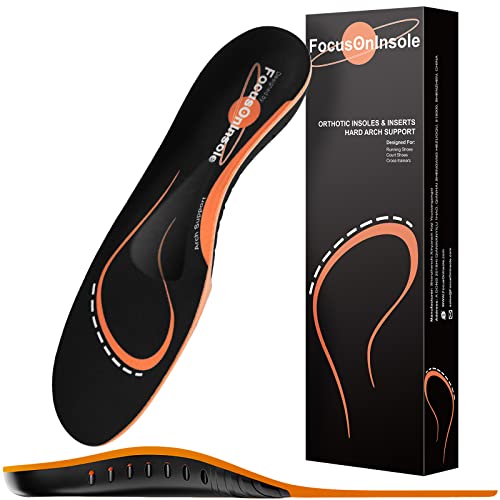 Plantar Fasciitis Arch Support Insoles for Women and Men Shoe Inserts, Orthotic Inserts Flat Feet Foot, Running Athletic Gel Shoe Insoles, Orthotic Insoles for Arch Pain High Arch Boot Insoles, L