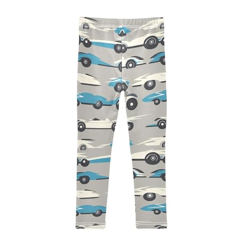 Girls' Leggings Retro Cars Blue Gray Kids Yoga Tights Pants 1 Pack 208617512