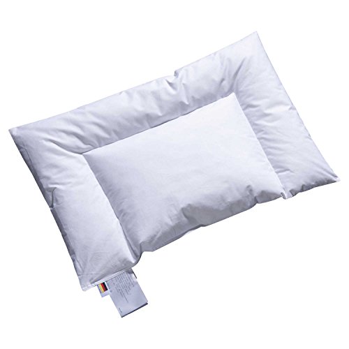 sleepling 196530 Basic 100 Kopfkissen | Ökotex | waschbar bis 60 Grad | Made in EU | Füllmengengarantie | Größengarantie | 50 x 90 cm, weiß 7 ARO Artländer 9370000 Aroli Baby-Flachkissen, weiße polnische Daune Klasse 1, 90% Daunen, waschbar 60°, Größe 40 x 60 cm