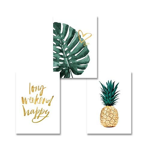 Toile tropicale moderne sans cadre ideale pour sublimer les murs de votre entree