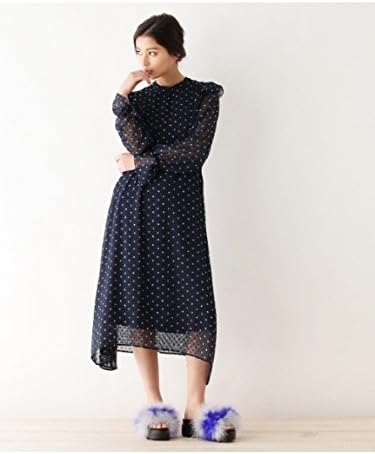 Amazon Co Jp インデックス Index 洗える イレヘム 小花ワンピースドレス C 02 M ネイビー 193 服 ファッション小物