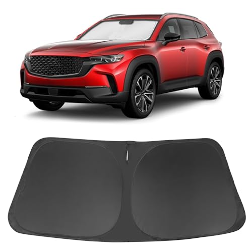 Image of Windshield Sun Shade for 2023-2026 Mazda CX-50 CX50 Accessories | Full covered for windshield, Foldable & Durable, Block UV Rays, Reduce Heat, Easy to install, Keep Car Cooler