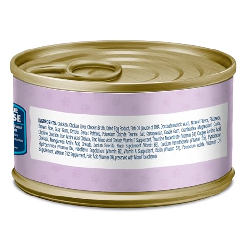 Image of Blue Buffalo Baby Blue Natural Kitten Wet Cat Food, Healthy Growth Formula with DHA, Chicken Recipe Multi-Pack, 3-oz. Cans (6 Count)