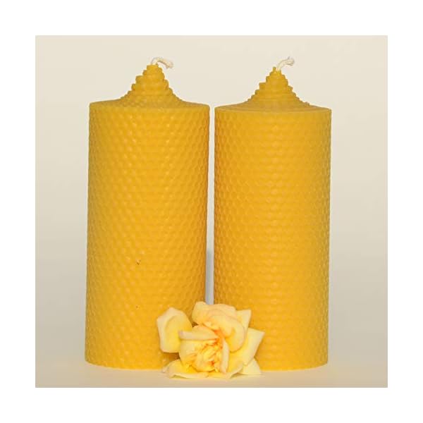 Figura SantaÂ® Bienenwachskerzen Adventskerzen 4er Set Kerzen Adventskranz Stumpenkerzen aus 100% Bienenwachs-Platten Weihnachtskerzen | GrÃ¶Ãe: 15x6,5cm Lange Brennndauer ca. 37 h – Bild 6