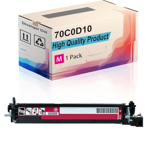 70C0D10 Developer Unit Compatible for Lexmark CS310dn CS310n CS317dn CS410dn CS410dtn Printers, High Yield 40000 Pages, Print More Pages (1 Pack Magenta)