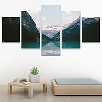 SIGNWIN 5 Panel Canvas Wall Art Calming Waters for Home Decorations Ready to Hang - 60