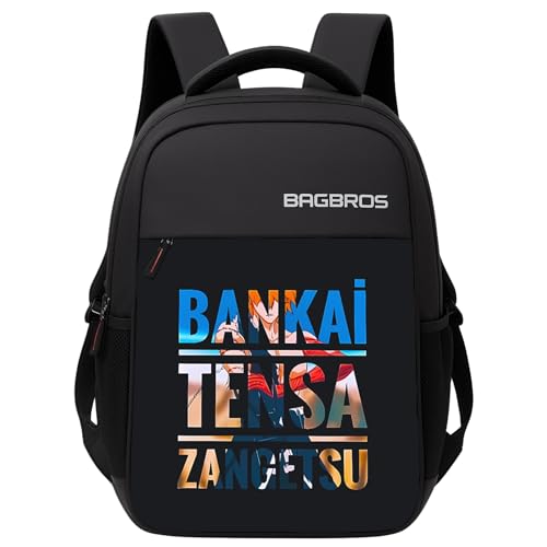 Image of Bagbros Anime Printed Bleach ICHIGO Bankai 30L Waterproof Backpack | Anime Laptop Backpack, School Bag, College Bag, Printed School Backpack