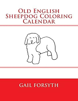 Old English Sheepdog Coloring Calendar
